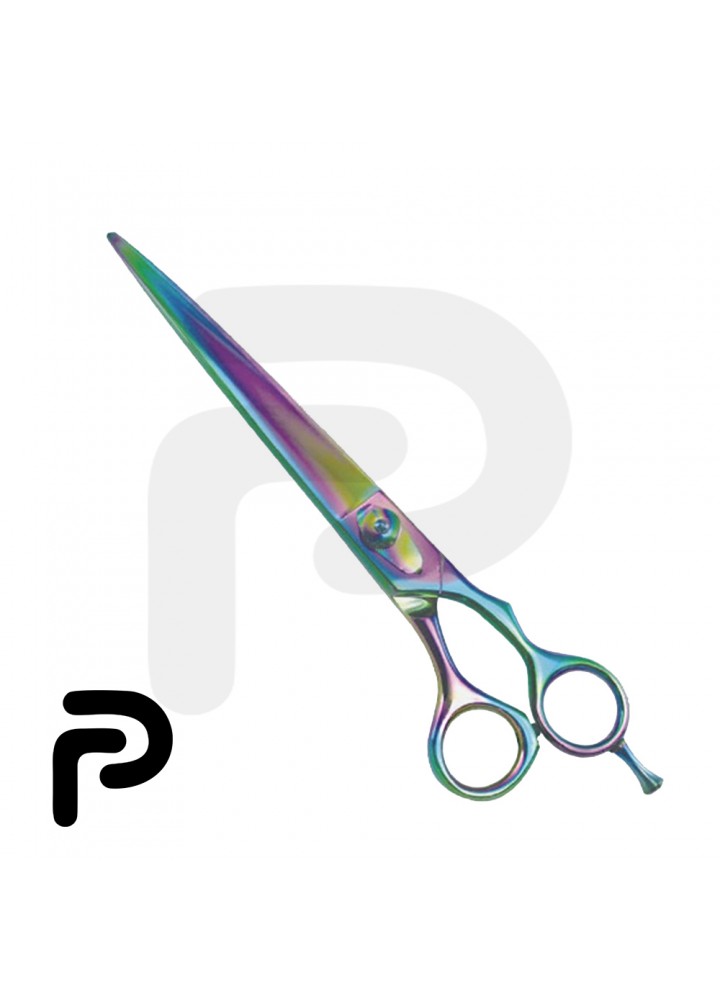 Professional Barber Scissor Long Cutting Edge Multicolored